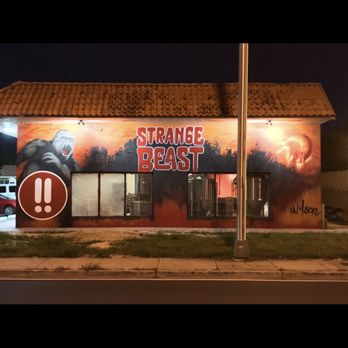 Strange Beast - Strange beast front mural - Pizza Near Me - Miami, Florida