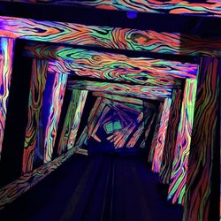 Trimper's Haunted House - The interior relies heavily on blacklight effects