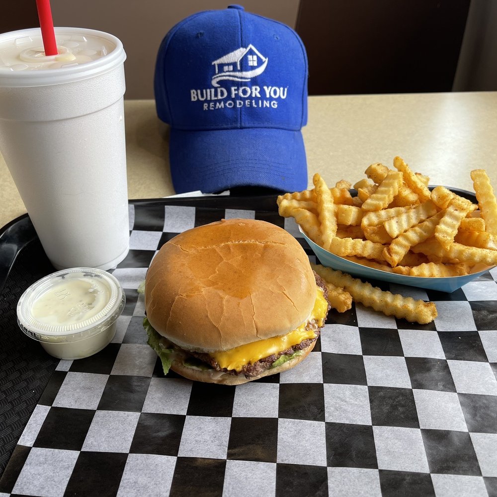 Burger Spot - Classic burger with a vanilla shake - Burgers Near Me - Tehachapi, California