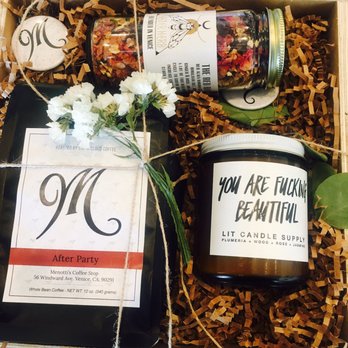 Menotti's Coffee Stop - Seasonal gift boxes; the candle smells lovely. - Coffee & Tea Near Me - Los Angeles, California Menotti's Coffee Stop - Seasonal gift boxes; the candle smells lovely. - Coffee & Tea Near Me - Los Angeles, California