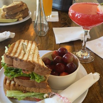 Hamley Bake Shoppe - BLT with a fruit cup and a strawberry Bellini. - Custom Cakes Near Me - Meridianville, Alabama