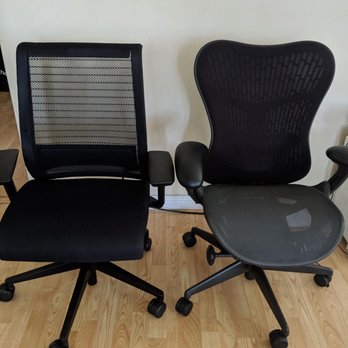 Tekbenches - Steelcase Think chair and Herman Miller Mirra 2 - Office Equipment Near Me - San Jose, California