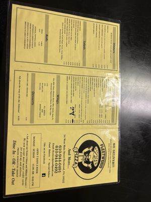 Menu photo 2 Fleetwood Pizza Fleetwood, PA