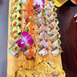 Ninja Roll, Albacore Roll, Jessica Roll, & Mexico Roll - deep fried roll. Ninja Roll, Albacore Roll, Jessica Roll, & Mexico Roll - deep fried roll.