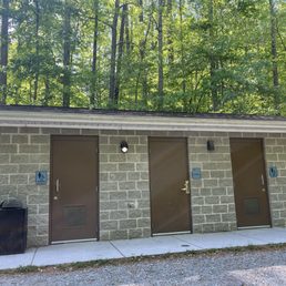 Single-stall bathrooms available at the halfway point, 3.5 miles in Single-stall bathrooms available at the halfway point, 3.5 miles in