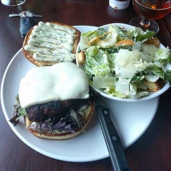 Lark - Chorizo & Beef Burger with a side Cesar Salad - Pizza Near Me - Chicago, Illinois Lark - Chorizo & Beef Burger with a side Cesar Salad - Pizza Near Me - Chicago, Illinois