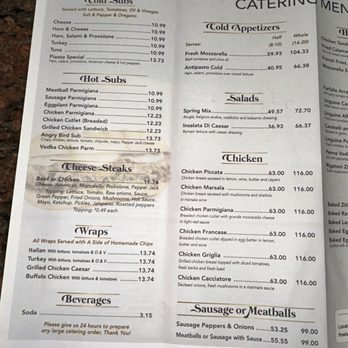 Piazza Orsillo - Menu Menu - Pizza Near Me - Somerset, New Jersey
