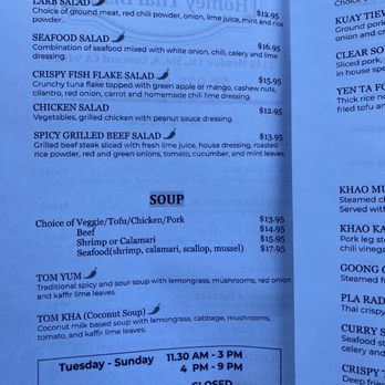 Homey Thai Bistro - Menu - soups and salads - Thai Near Me - Concord, California Homey Thai Bistro - Menu - soups and salads - Thai Near Me - Concord, California