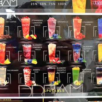 Dream Tea - Oooooooo options!! - Bubble Tea Near Me - Sacramento, California
