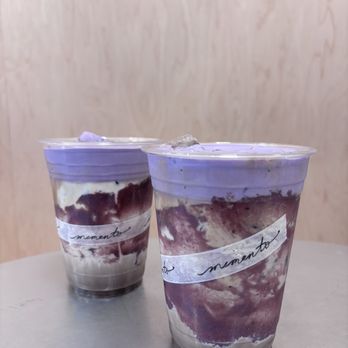 Memento Coffee Works - ube latte - Coffee & Tea Near Me - Long Beach, California