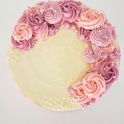 Cakelishious - Beautiful Rose, Blush, and Mauve Rosettes