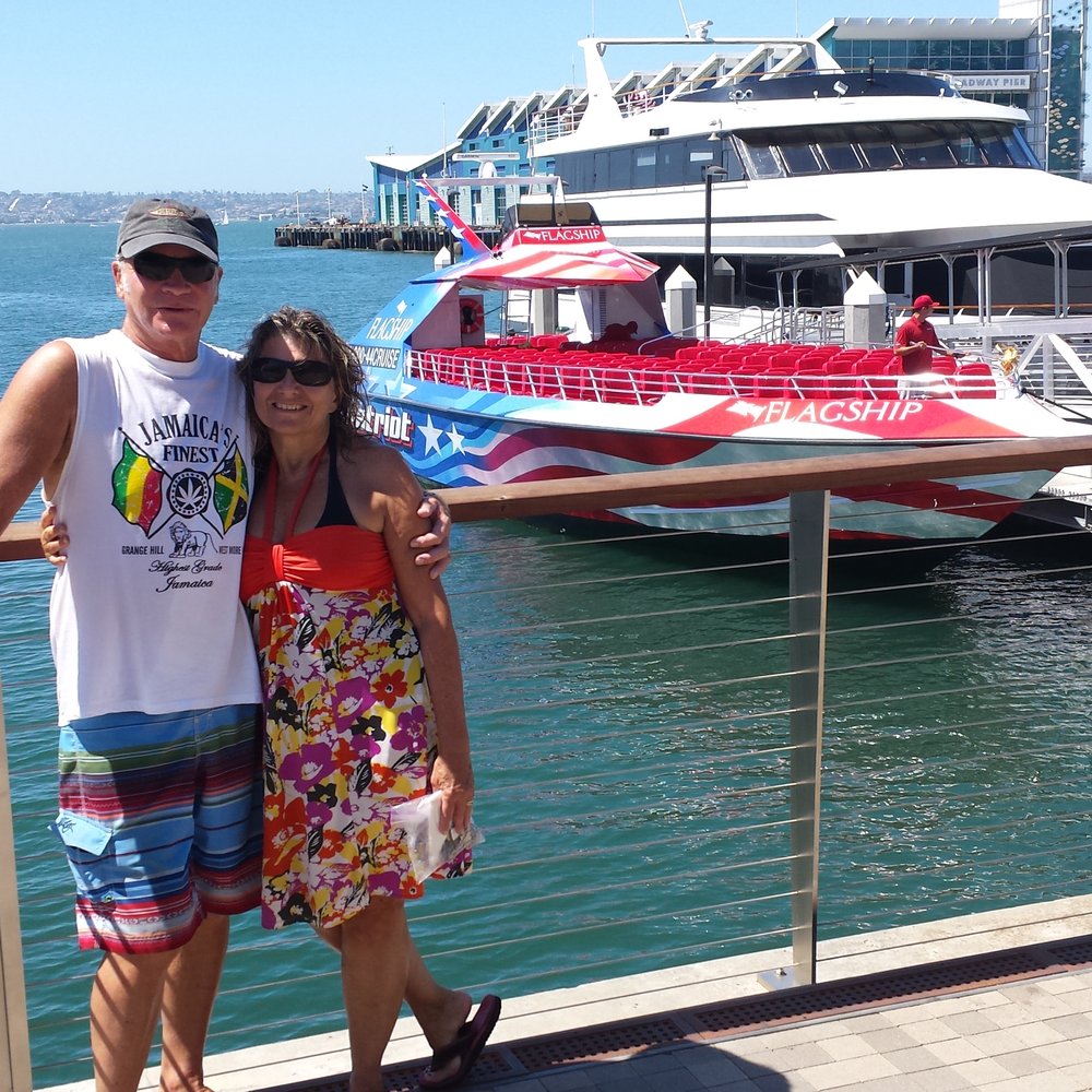 One of Fed's prizes. A thrill ride on the Patriot on San Diego Bay. One of Fed's prizes. A thrill ride on the Patriot on San Diego Bay.