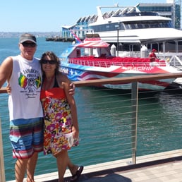 One of Fed's prizes. A thrill ride on the Patriot on San Diego Bay. One of Fed's prizes. A thrill ride on the Patriot on San Diego Bay.