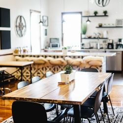 Workspace Collective - The common area just steps away from our fully stocked kitchen.