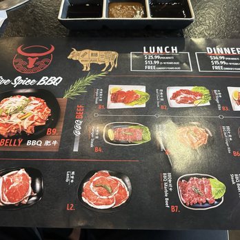 Five Spice BBQ - The menu - Barbeque Near Me - Cary, North Carolina