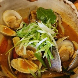 Clams soup, tasted like Thai Tom Yum but less spice Clams soup, tasted like Thai Tom Yum but less spice