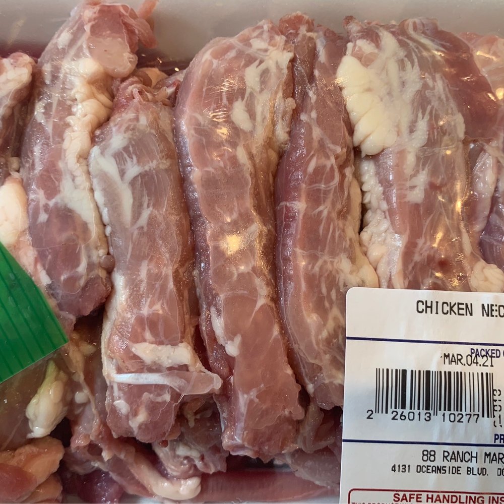 88 Ranch Market - CHICKEN NECK BONES for the stock pot - Seafood Markets Near Me - Oceanside, California