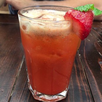 Blu Jam Cafe - Some special mint/strawberry/lemonade concoction they had in June 2016. - Breakfast & Brunch Near Me - Sherman Oaks, California Blu Jam Cafe - Some special mint/strawberry/lemonade concoction they had in June 2016. - Breakfast & Brunch Near Me - Sherman Oaks, California