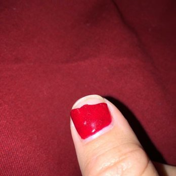 Salon Emage Day Spa - This nail lasted two days before cracking off. - Day Spas Near Me - Warrenton, Virginia
