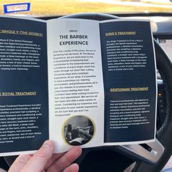 The Barber Experience - Available services above and beyond an excellent cut.