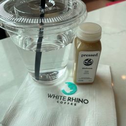 Pressed ginger, lemon cayenne shot at the Togo station for purchase