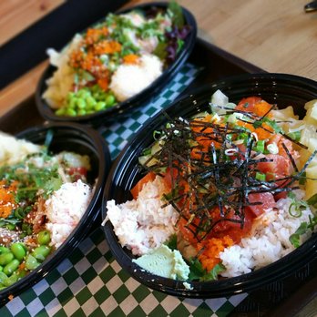 Poki Star - poke bowls regular size, includes 3 scoops of fish - Hawaiian Near Me - Huntington Beach, California Poki Star - poke bowls regular size, includes 3 scoops of fish - Hawaiian Near Me - Huntington Beach, California