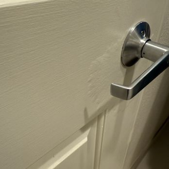 The Lodge at Tiburon - Moisture damage around the bathroom door handle - Hotels Near Me - Tiburon, California