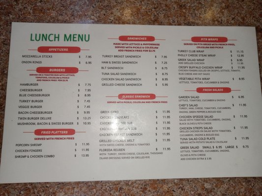 Menu photo 1 Vestal Diner Vestal, NY Menu photo 1 Vestal Diner Vestal, NY