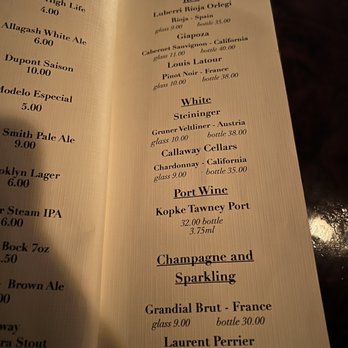 The Walnut Room - Wines - Cocktail Bars Near Me - Providence, Rhode Island