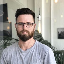 Hair by Casey Crawley - Class men's cut with a tailored beard.