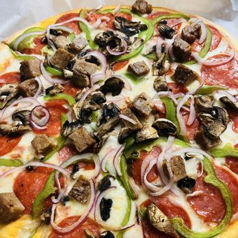 Pasta Party - Deluxe pizza - Pizza Near Me - Orange, California Pasta Party - Deluxe pizza - Pizza Near Me - Orange, California
