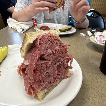 Slyman's Restaurant - Corned Beef Sandwich (melt) - American Near Me - Cleveland, Ohio Slyman's Restaurant - Corned Beef Sandwich (melt) - American Near Me - Cleveland, Ohio