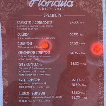 La Floridita - Menu - Latin American Near Me - Beaverton, Oregon La Floridita - Menu - Latin American Near Me - Beaverton, Oregon