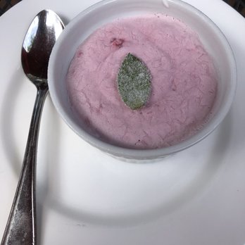 Testarossa Winery - Raspberry semifreddo with candied mint - Wineries Near Me - Los Gatos, California Testarossa Winery - Raspberry semifreddo with candied mint - Wineries Near Me - Los Gatos, California