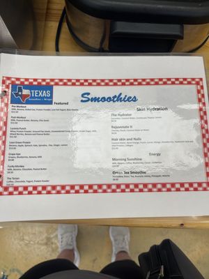 Menu photo 3 Texas Smoothies And Wraps SAN ANTONIO, TX Menu photo 3 Texas Smoothies And Wraps SAN ANTONIO, TX