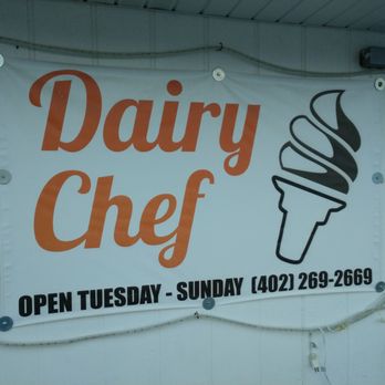 Dairy Chef - a sign for a dairy chef - Coffee & Tea Near Me - Syracuse, Nebraska