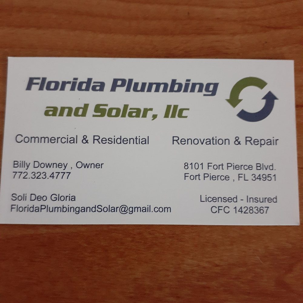 Florida Plumbing and Solar - Plumbing Near Me - Vero Beach, Florida Florida Plumbing and Solar - Plumbing Near Me - Vero Beach, Florida
