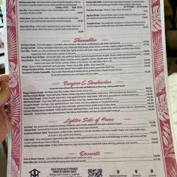 Haven Haus Cafe - Lunch menu - 7/2026 - Breakfast & Brunch Near Me - La Verne, California