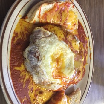 Jerry's Cafe - Red Chile Smother Cheeseburger! Do It! - New Mexican Cuisine Near Me - Gallup, New Mexico