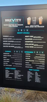 Menu photo 2 Brevity Coffee San Antonio, TX