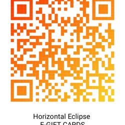 Horizontal Eclipse - Qrcode for e gift cards