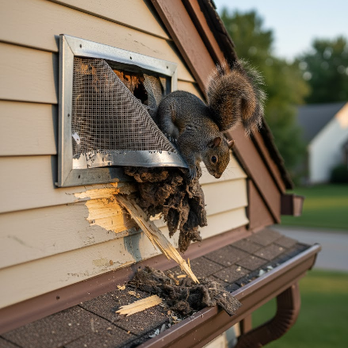 Shaffer Pest Control - Squirrel removal & repair: We trap nuisance squirrels and install heavy-duty steel vent guards to stop attic entry and prevent future damage - Pest Control Near Me - Reynoldsburg, Ohio Shaffer Pest Control - Squirrel removal & repair: We trap nuisance squirrels and install heavy-duty steel vent guards to stop attic entry and prevent future damage - Pest Control Near Me - Reynoldsburg, Ohio