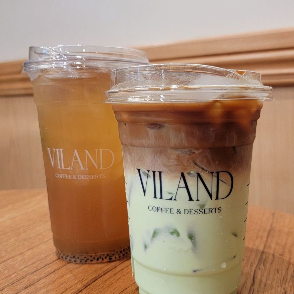 Viland Coffee - Honey Chrysanthemum Tea: Light, refreshing, fun bites of basil seeds. Pandan Coffee Latte: Coffee overpowers the pandan. - Coffee & Tea Near Me - Westminster, California Viland Coffee - Honey Chrysanthemum Tea: Light, refreshing, fun bites of basil seeds. Pandan Coffee Latte: Coffee overpowers the pandan. - Coffee & Tea Near Me - Westminster, California