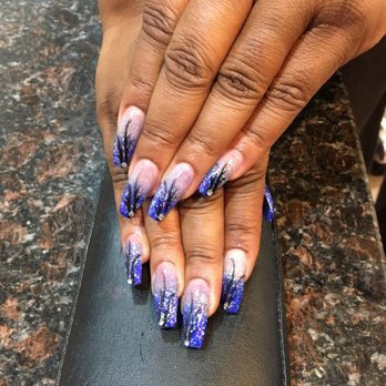 Katella Nails & Spa - Tried a dark color for a change & I LOVE it!! Thanks Andy!! You did an AWESOME job!! See you next time! - Nail Salons Near Me - Orange, California