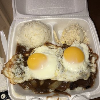 Grinds 2 Da Max Russell - Loco moco with sunny side up eggs. - Hawaiian Near Me - Las Vegas, Nevada