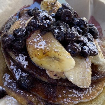 A Broken Angel - Peanut butter blueberry banana pancakes - Food Trucks Near Me - Bend, Oregon