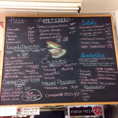 Menu photo 5 Tuscany Pizzeria Santa Paula, CA