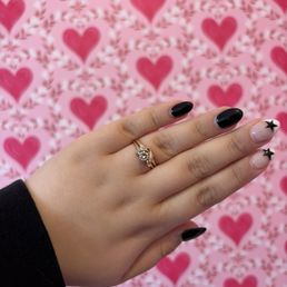 A cute design that ended up being my engagement nails! A cute design that ended up being my engagement nails!