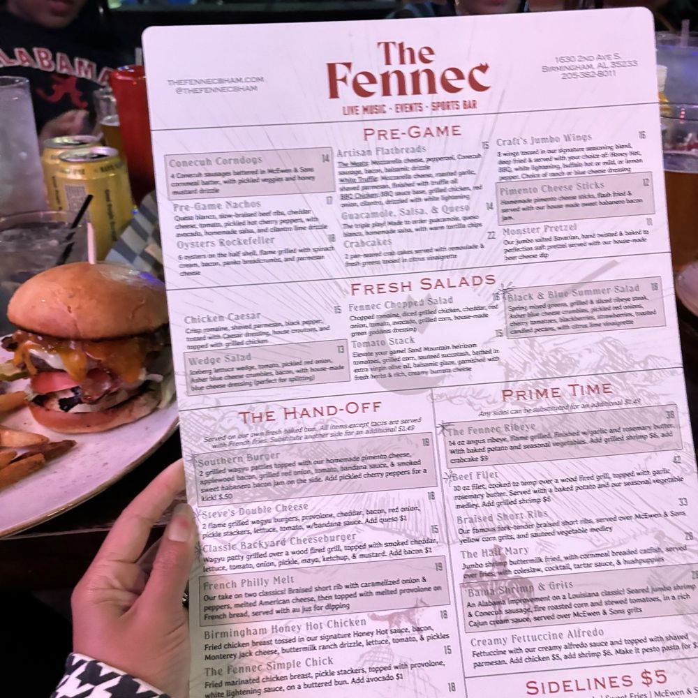The Fennec - Menu - Venues & Event Spaces Near Me - Birmingham, Alabama The Fennec - Menu - Venues & Event Spaces Near Me - Birmingham, Alabama