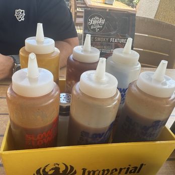 Slow and Low Bar B Que - 6 different bbq sauces available - American Near Me - Cocoa Beach, Florida Slow and Low Bar B Que - 6 different bbq sauces available - American Near Me - Cocoa Beach, Florida